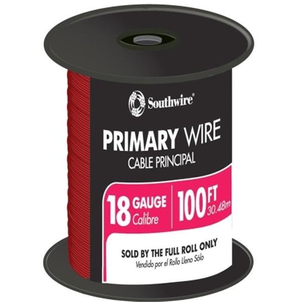 Southwire Southwire Company 55667423 100 ft. Red 18 Gauge 16 Strand Primary Auto Wire 55667423